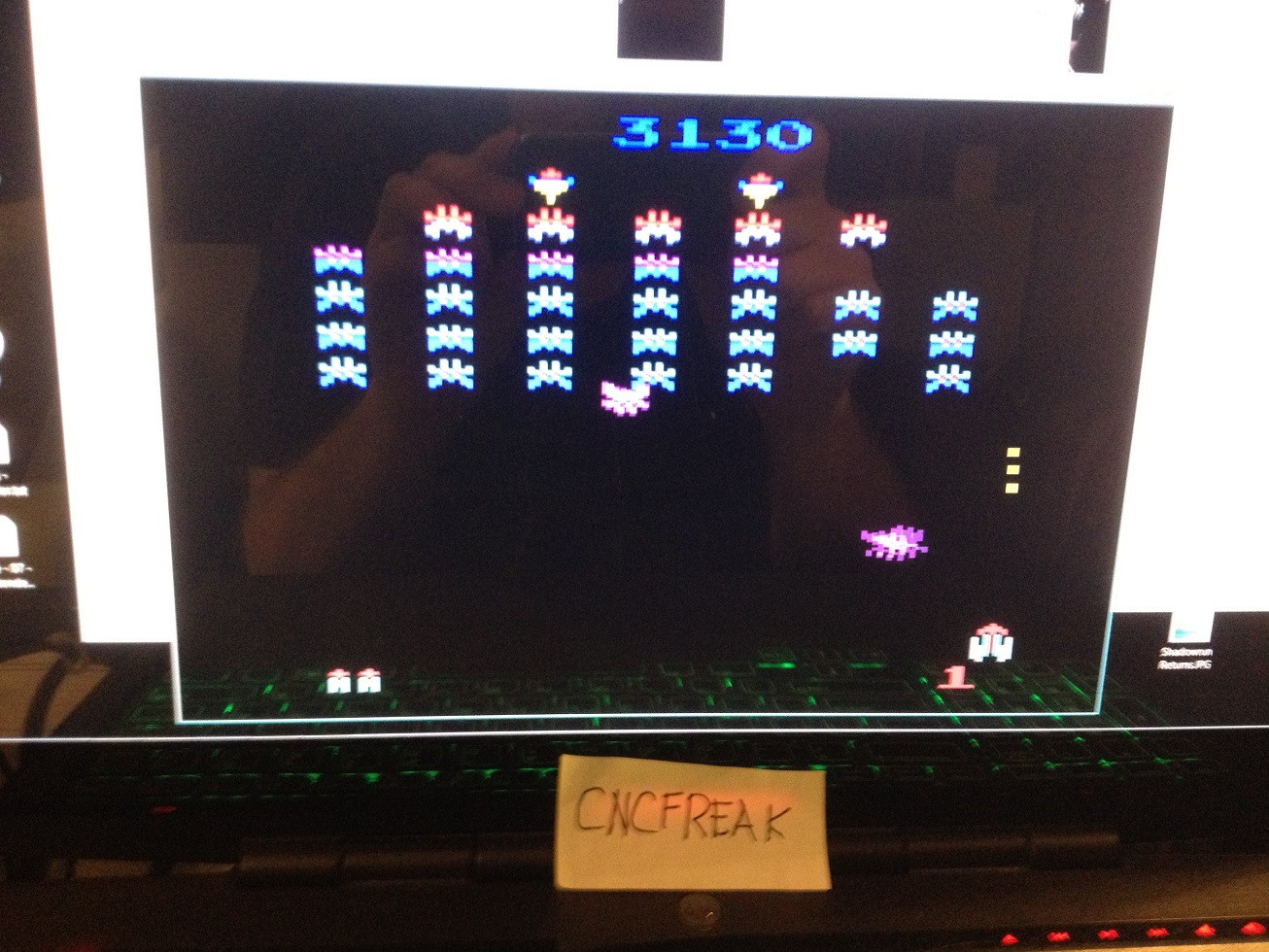 cncfreak: Galaxian Arcade (Atari 2600 Emulated Novice/B Mode) 3,130 points on 2013-10-15 20:00:56