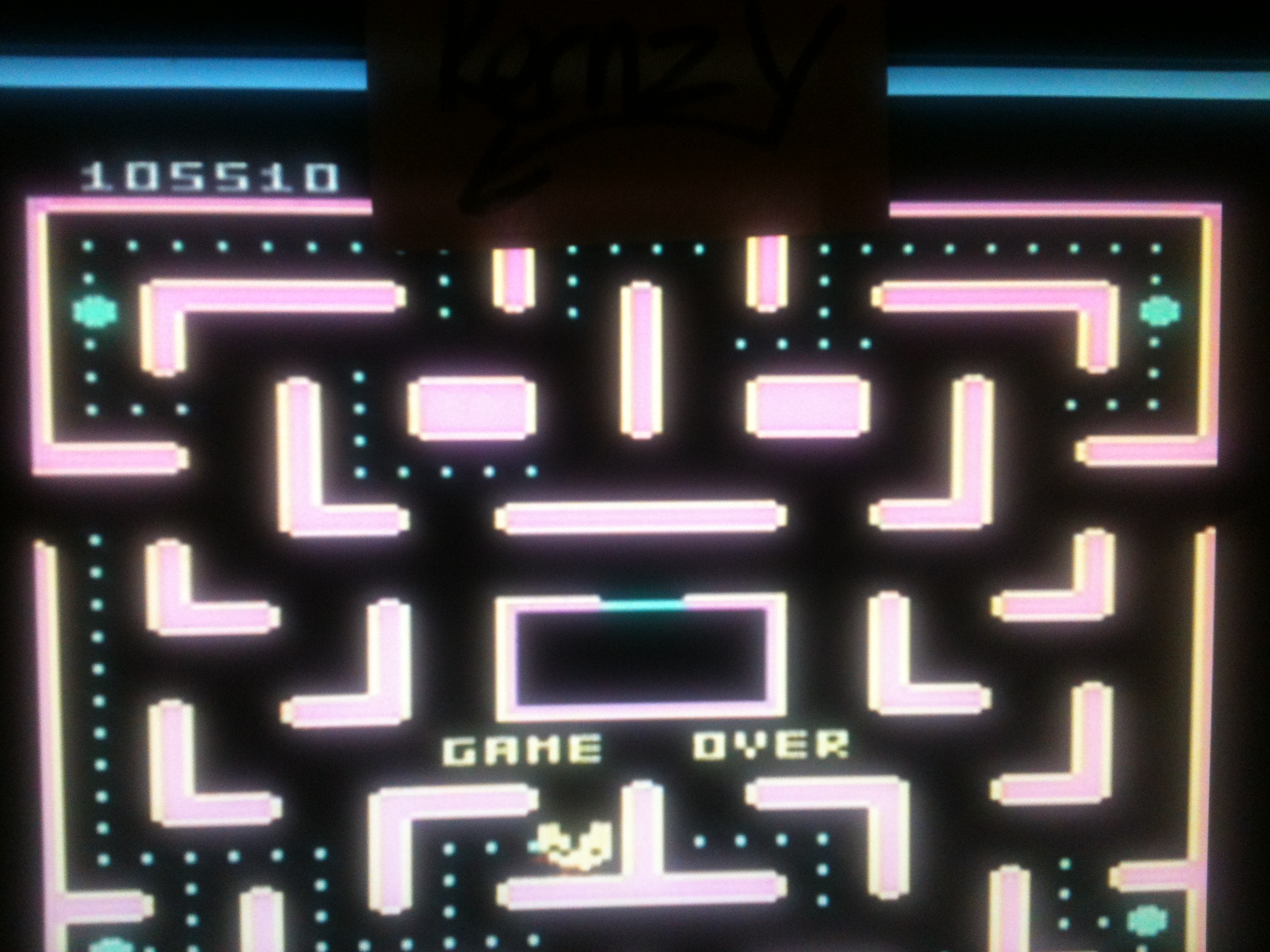 kernzy: Pac-Man Collection: Ms. Pac-Man [Apple/Plus Off/Fast Button] (Atari 7800 Emulated) 105,510 points on 2014-12-10 11:25:12