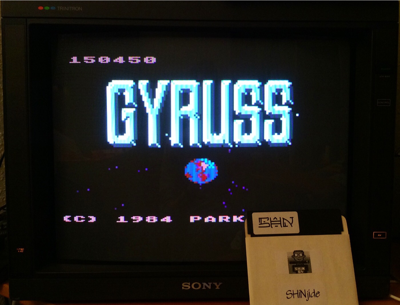 SHiNjide: Gyruss (Atari 400/800/XL/XE Emulated) 150,450 points on 2014-12-19 11:13:01