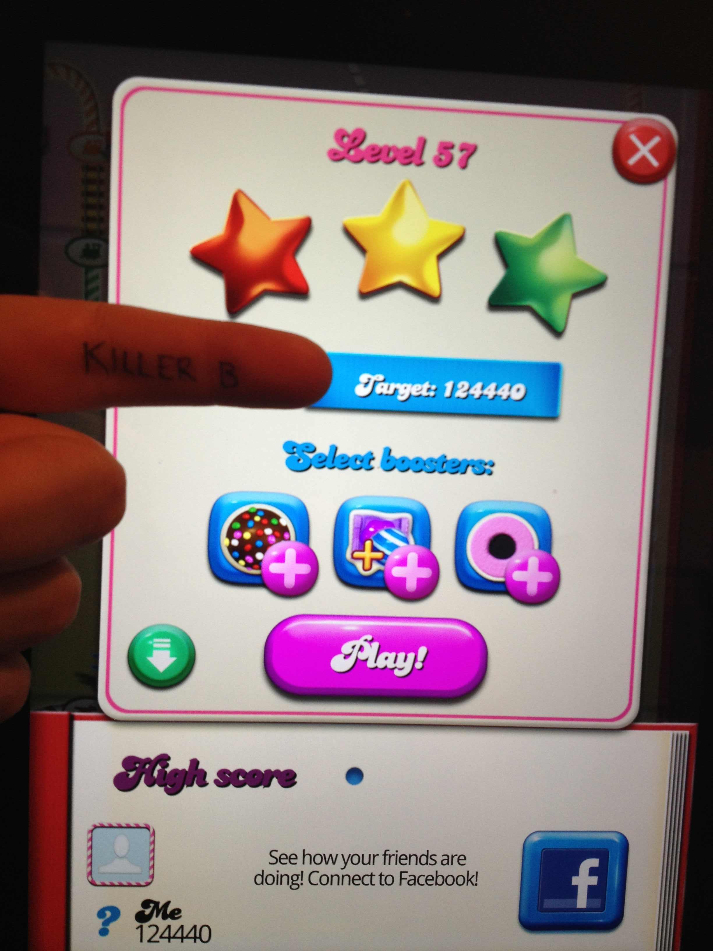 Candy crush score   to compare your scores and measure 
