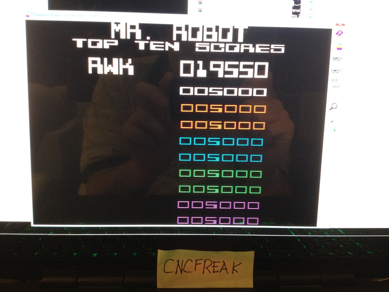 cncfreak: Mr. Robot and His Robot Factory (Apple II Emulated) 19,550 points on 2013-10-16 23:04:32