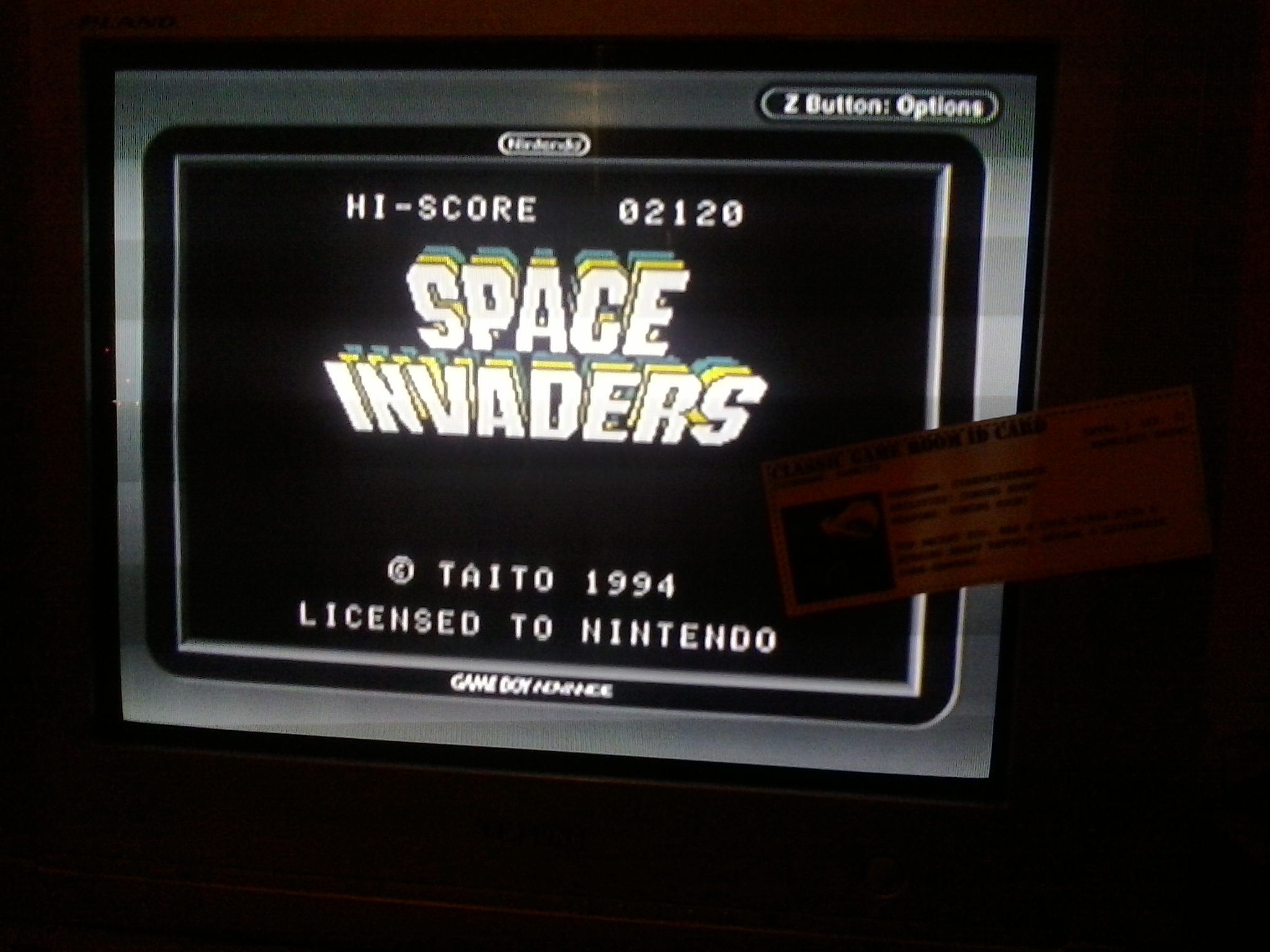 Space Invaders 2,120 points