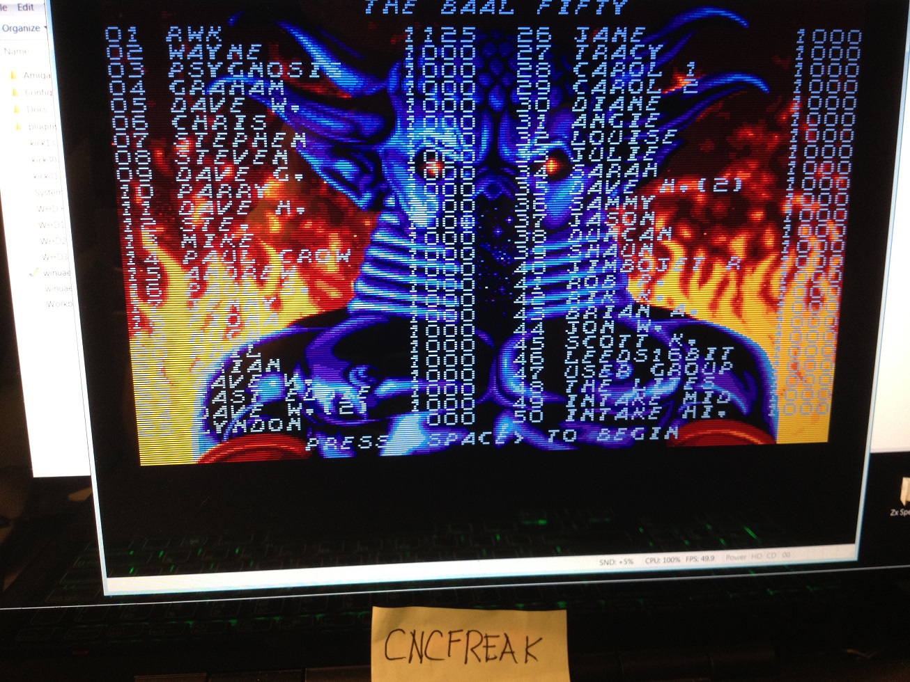 cncfreak: Baal (Amiga Emulated) 1,125 points on 2013-10-16 23:18:58