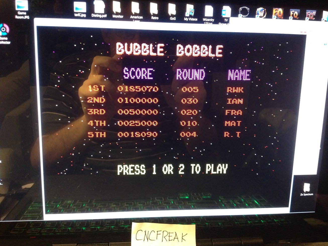 Bubble Bobble 185,070 points