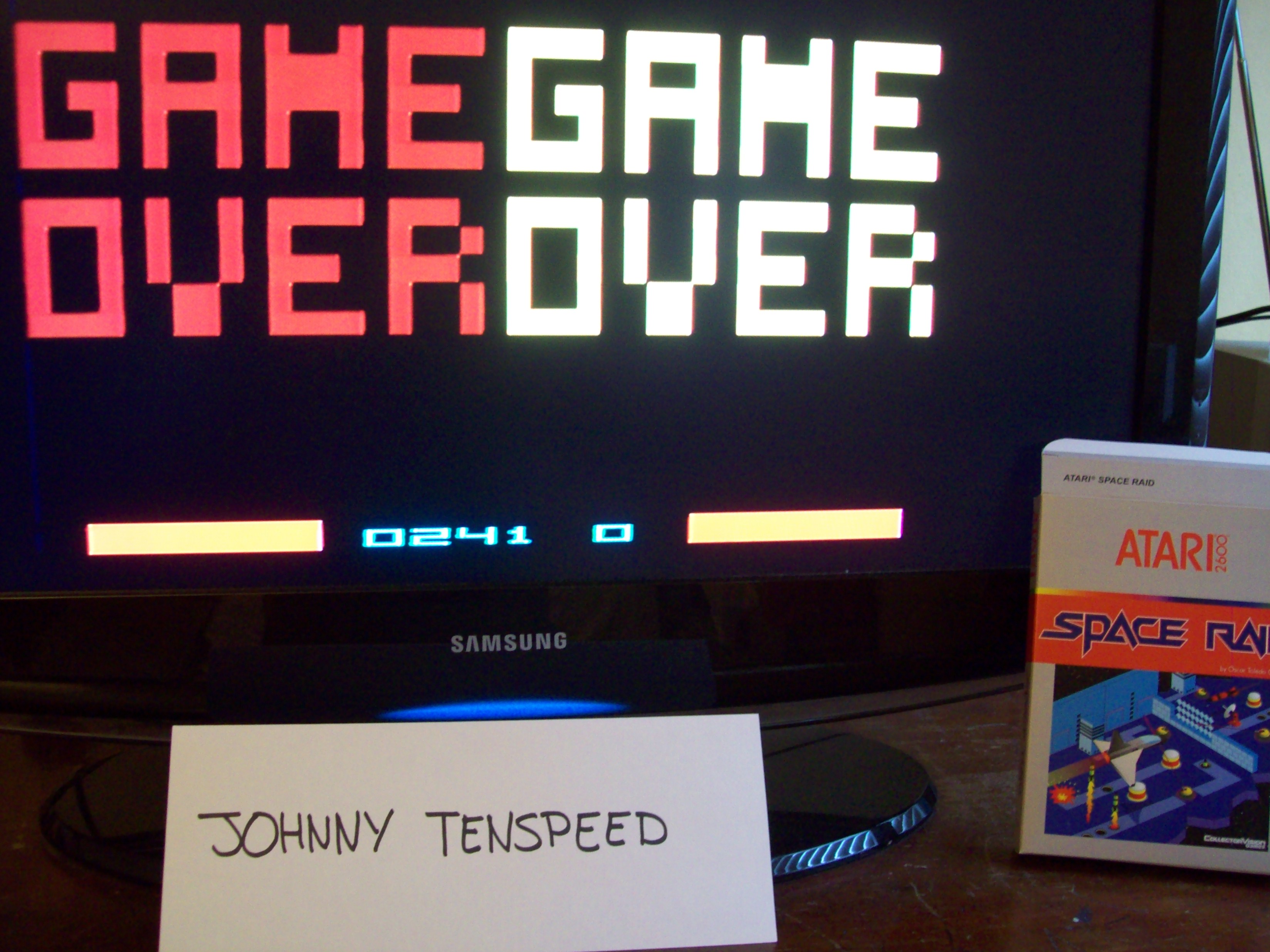 JohnnyTenspeed: Space Raid (Atari 2600 Novice/B) 241 points on 2015-01-10 12:54:18