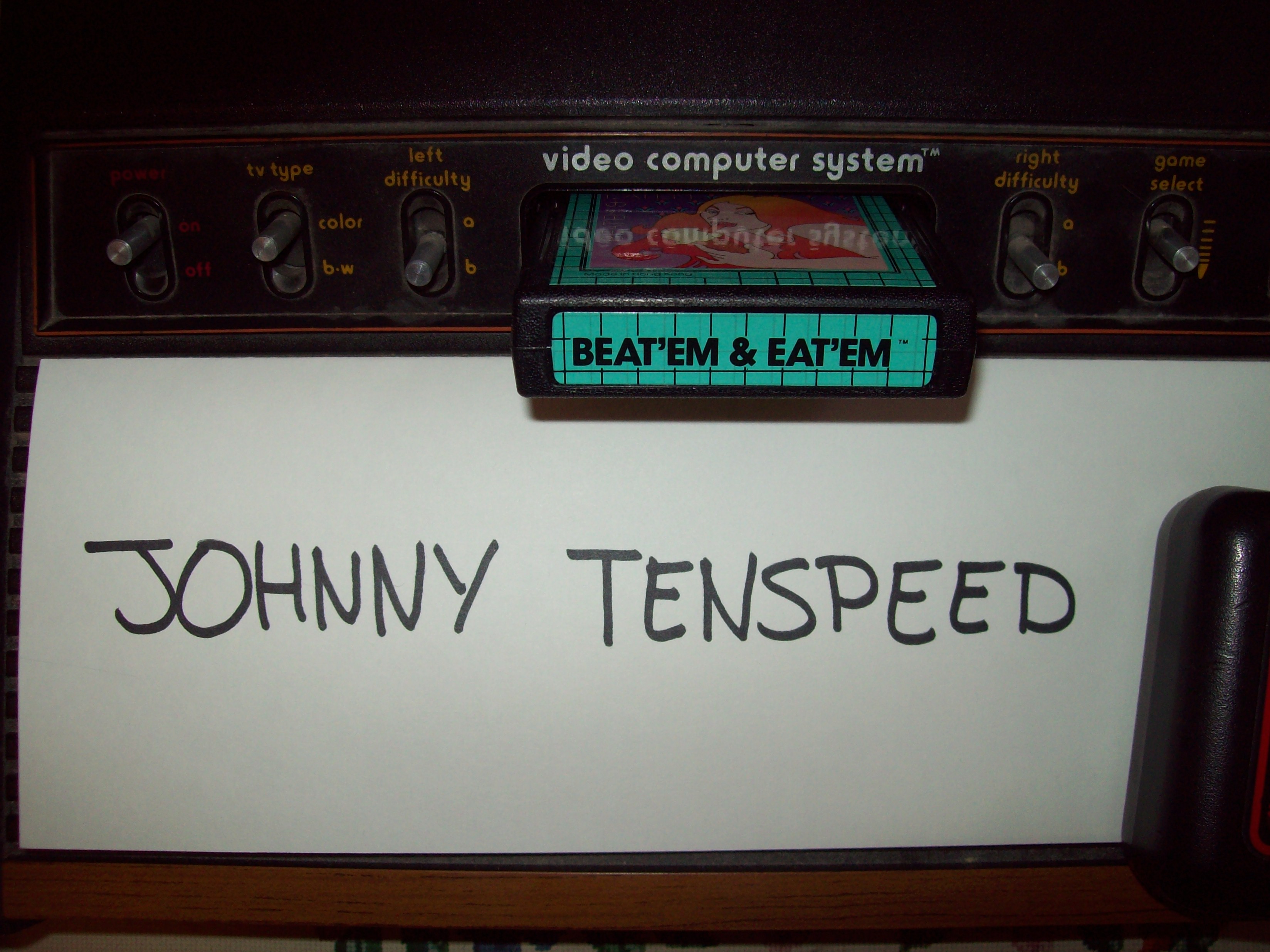 JohnnyTenspeed: Beat Em and Eat Em (Atari 2600 Novice/B) 284 points on 2015-01-12 13:15:51