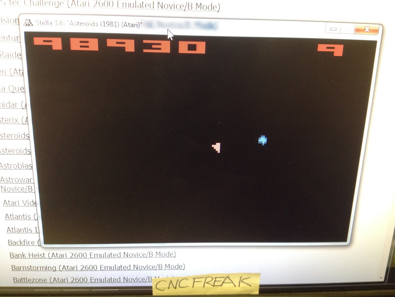cncfreak: Asteroids (Atari 2600 Emulated Novice/B Mode) 98,930 points on 2013-10-17 10:03:15