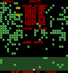 BarryBloso: Millipede (Arcade Emulated / M.A.M.E.) 70,661 points on 2015-01-19 04:36:19