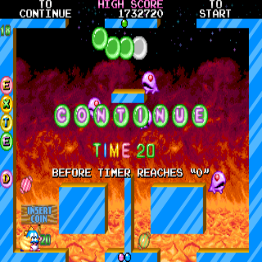 nick666101: Bubble Bobble II (Arcade Emulated / M.A.M.E.) 1,732,720 points on 2015-01-24 07:48:09
