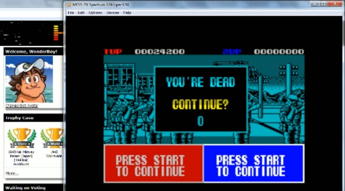 WonderBoy: Operation Thunderbolt (ZX Spectrum Emulated) 24,200 points on 2015-02-02 12:15:11