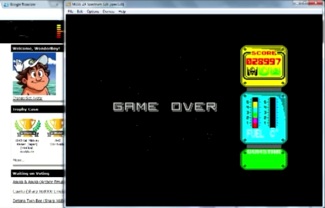 WonderBoy: Gunstar (ZX Spectrum Emulated) 28,997 points on 2015-02-04 11:36:32