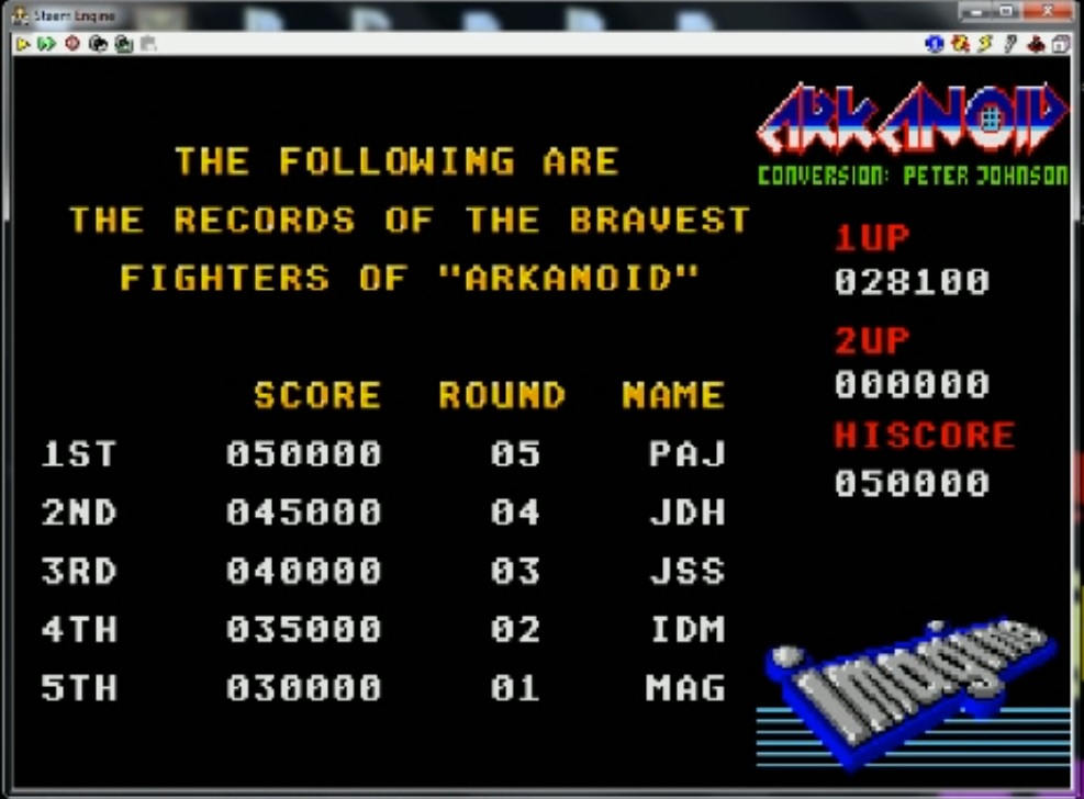 WonderBoy: Arkanoid (Atari ST Emulated) 28,100 points on 2015-02-05 10:40:44