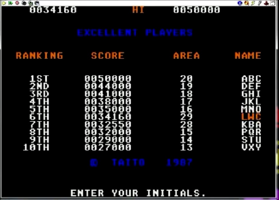 WonderBoy: Alcon (Atari ST Emulated) 34,160 points on 2015-02-17 07:38:20