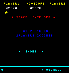 BarryBloso: Space Intruder [spaceint] (Arcade Emulated / M.A.M.E.) 2,070 points on 2015-03-08 04:17:22