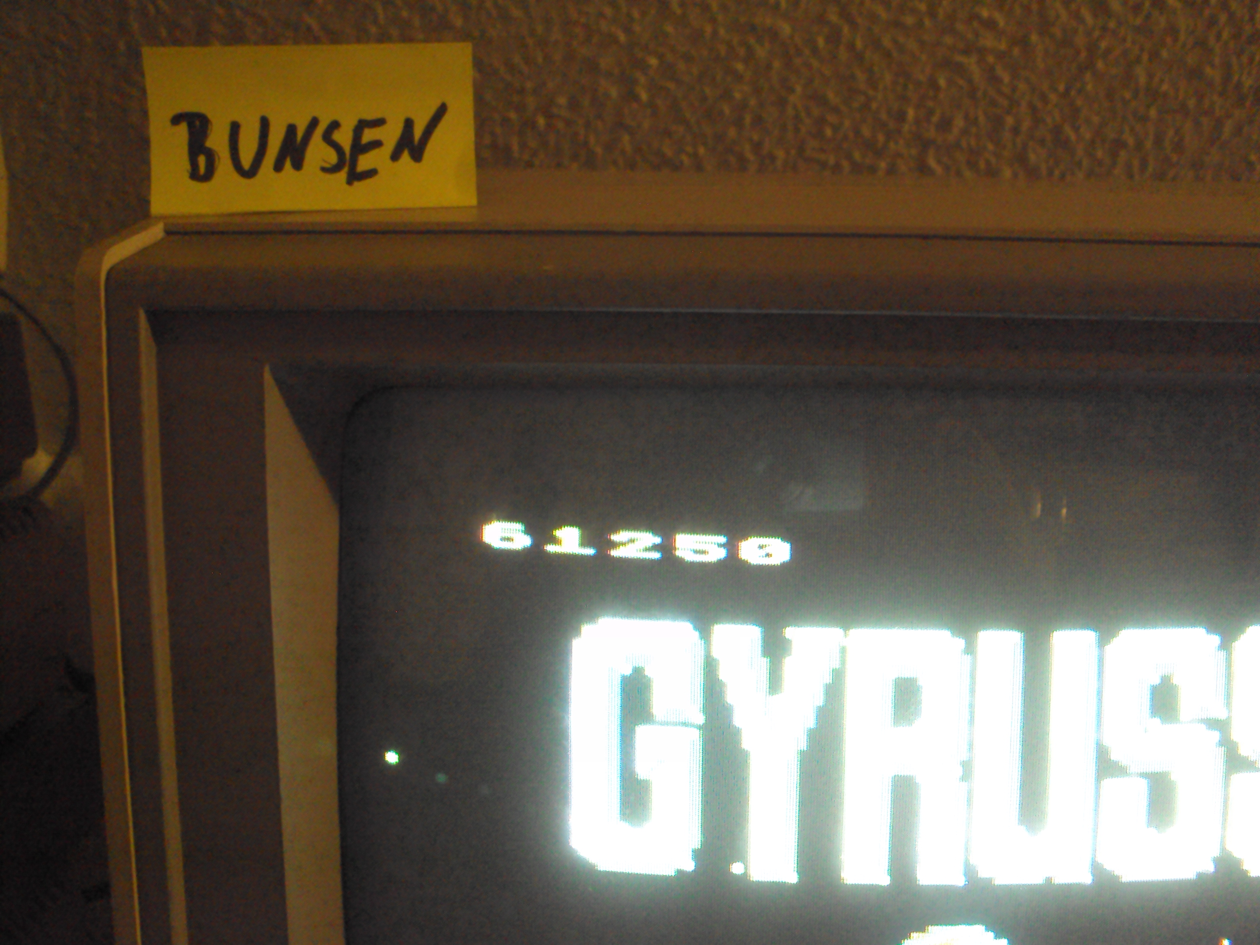 Bunsen: Gyruss (Atari 400/800/XL/XE) 61,250 points on 2015-03-08 13:24:17