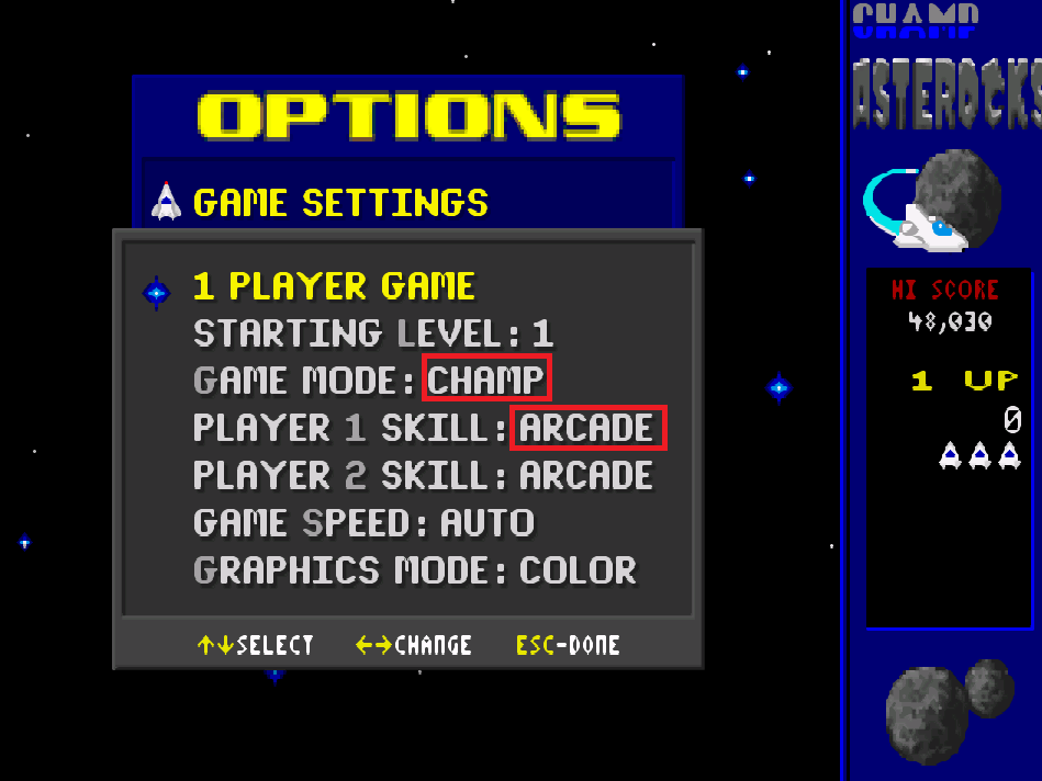 cncfreak: Champ Asterocks: Champ / Arcade (PC Emulated / DOSBox) 23,730 points on 2013-10-22 18:23:20