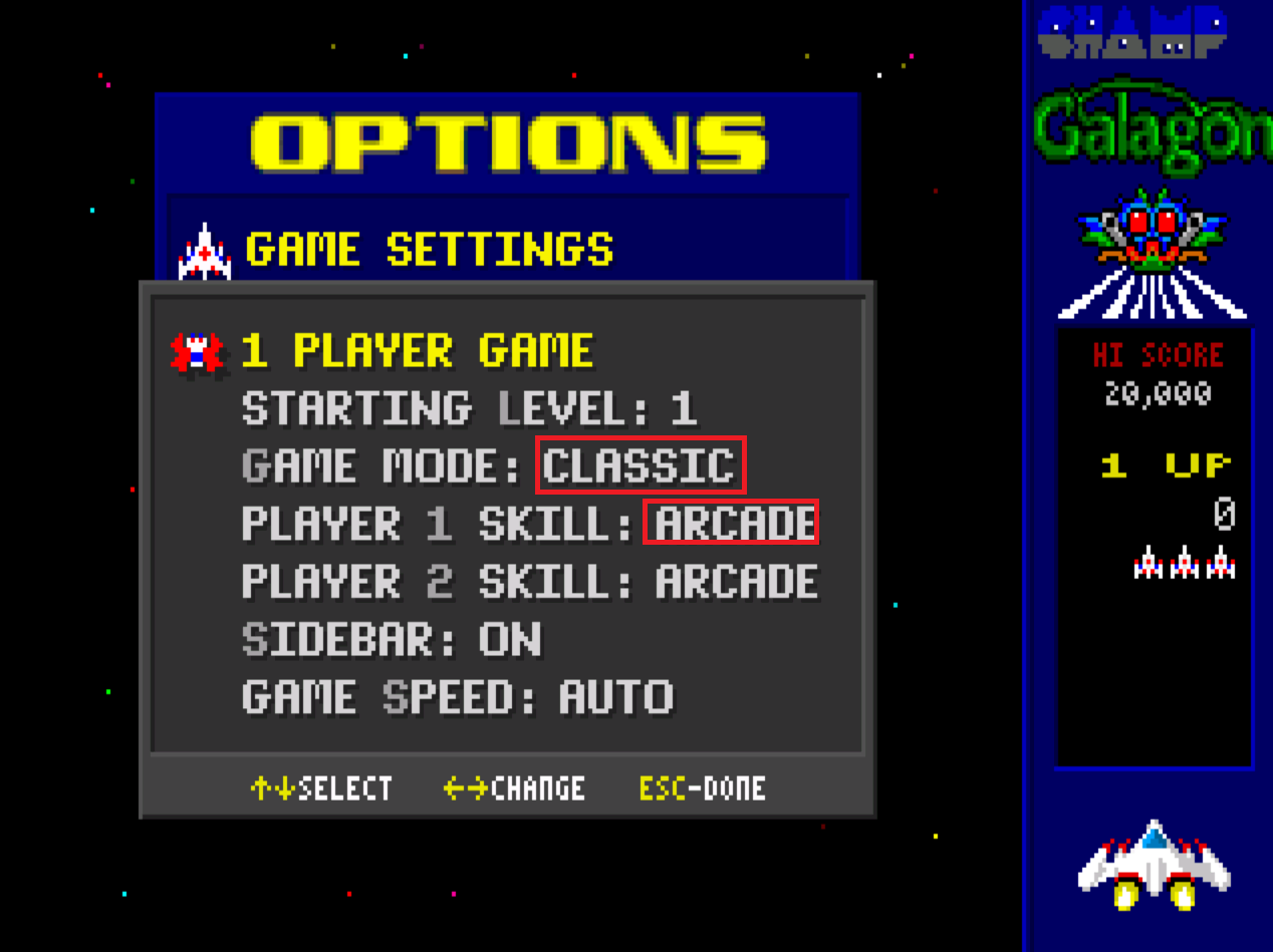 cncfreak: Champ Galagon: Classic / Arcade (PC Emulated / DOSBox) 24,530 points on 2013-10-22 18:28:02