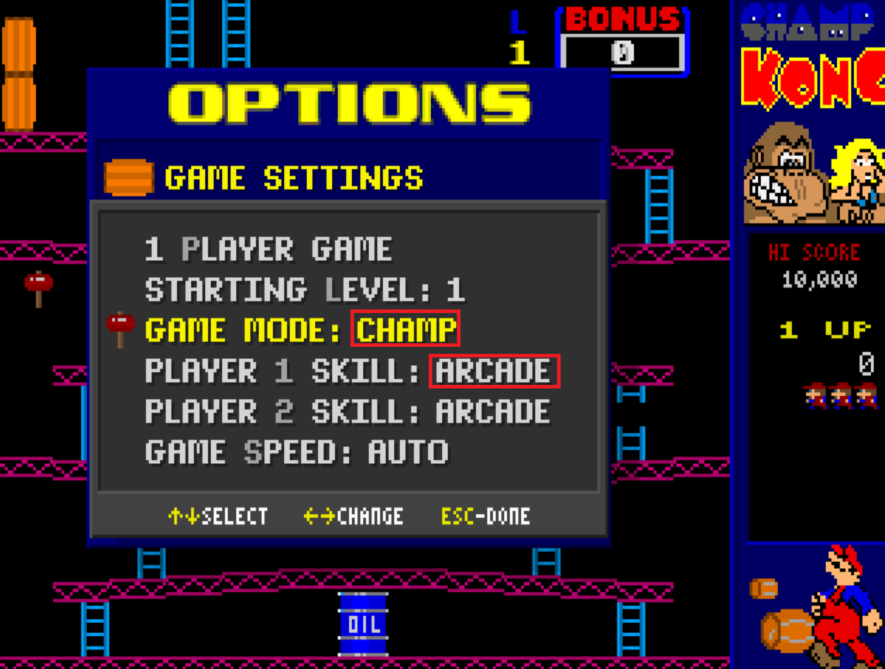 cncfreak: Champ Kong: Champ / Arcade (PC Emulated / DOSBox) 6,300 points on 2013-10-22 19:54:12