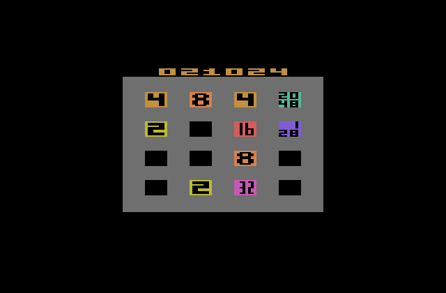 Zoyx: 2048 [WIP version] (Atari 2600 Emulated) 21,024 points on 2015-03-25 13:35:42