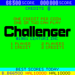 BarryBloso: Challenger [challeng] (Arcade Emulated / M.A.M.E.) 66,500 points on 2015-03-26 05:18:06
