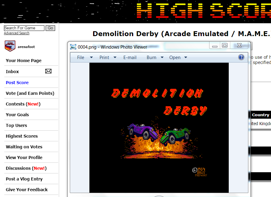 arenafoot: Demolition Derby (Arcade Emulated / M.A.M.E.) 70,635 points on 2015-03-29 00:41:43