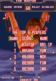 BarryBloso: Play Girls 2 [plgirls2] (Arcade Emulated / M.A.M.E.) 34,730 points on 2015-04-09 04:56:01