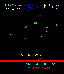 BarryBloso: Space Laser [spclaser] (Arcade Emulated / M.A.M.E.) 1,030 points on 2015-04-10 18:16:21