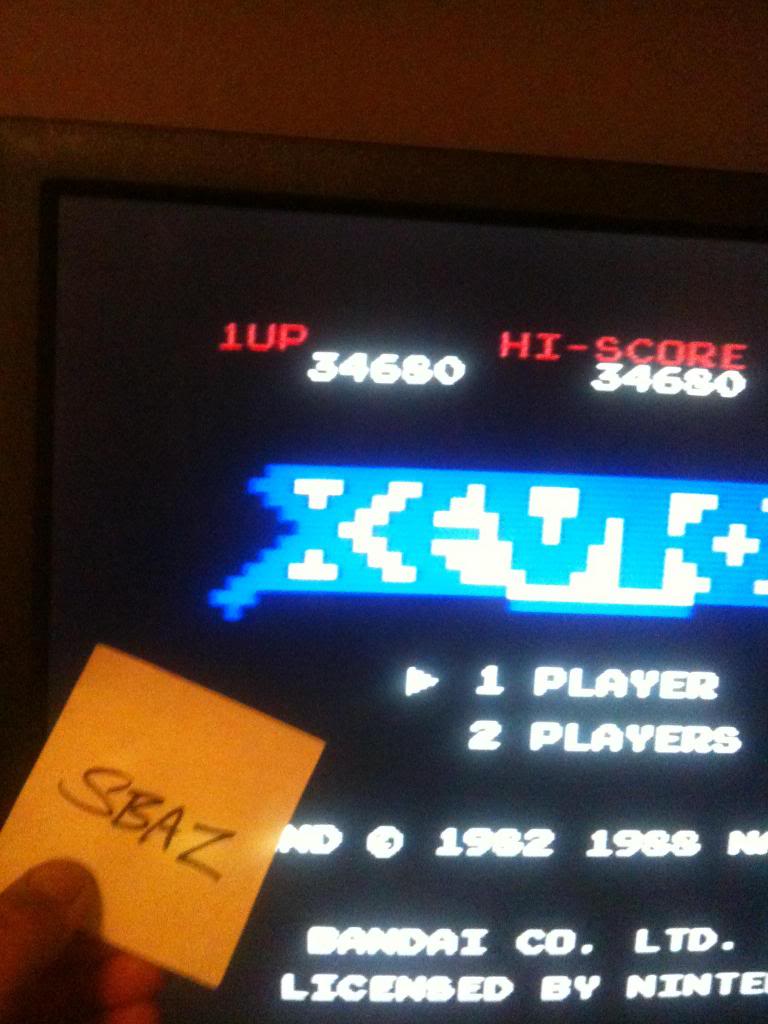 Xevious 34,680 points