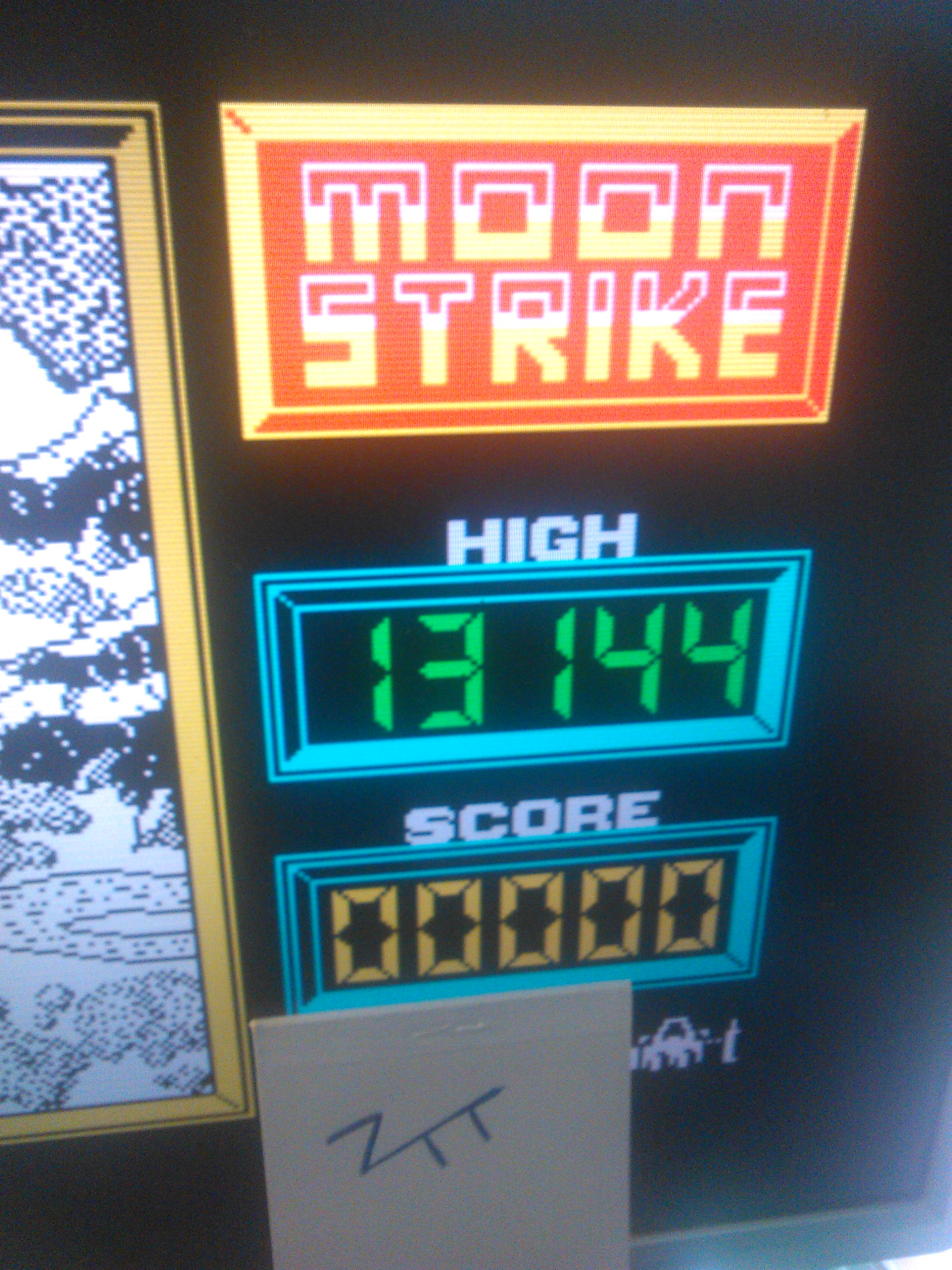 Moon Strike [Mirrorsoft] (ZX Spectrum Emulated) high score by Frankie