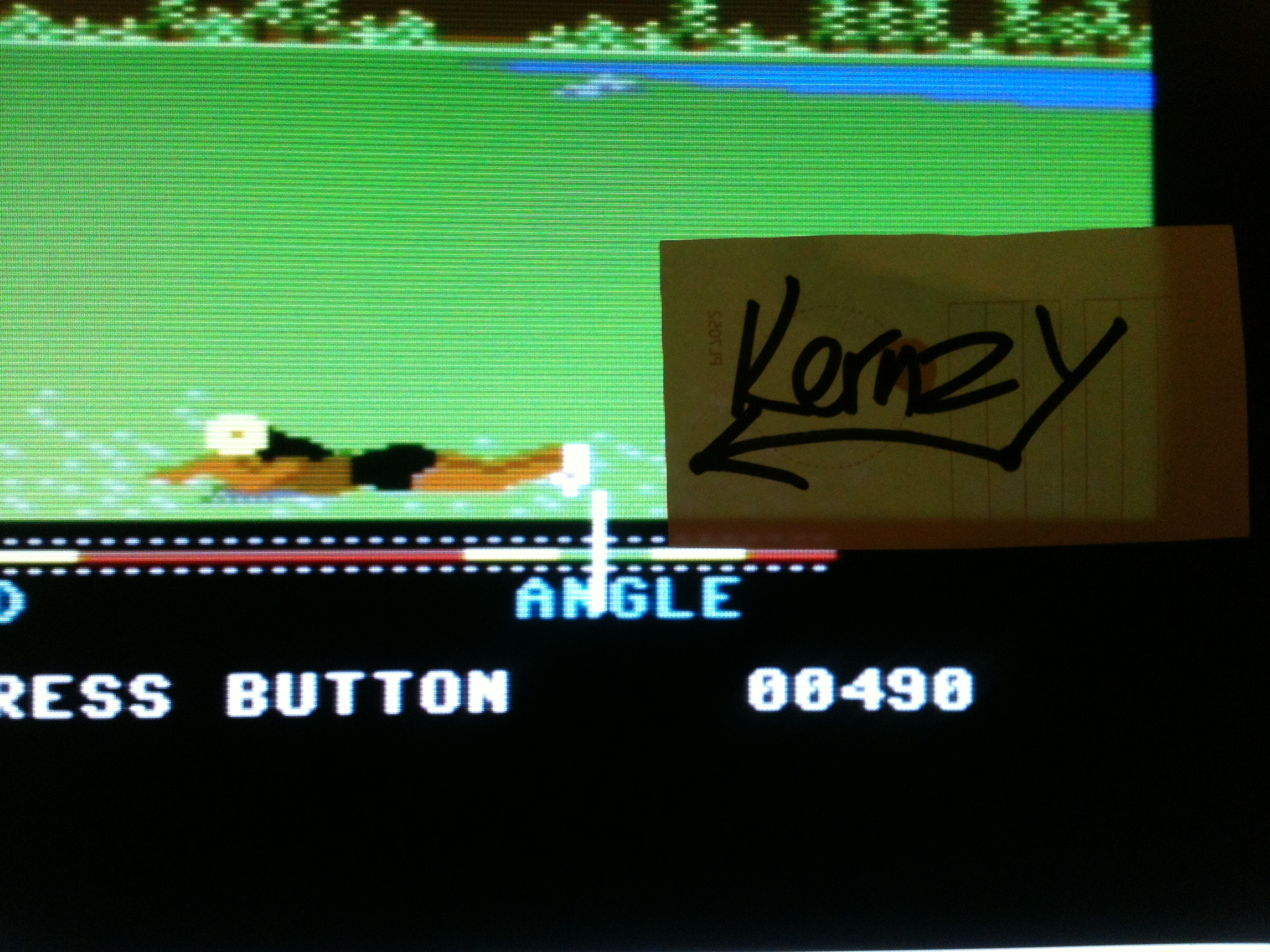 kernzy: California Games: Flying Disk (Commodore 64 Emulated) 490 points on 2015-05-08 14:16:02