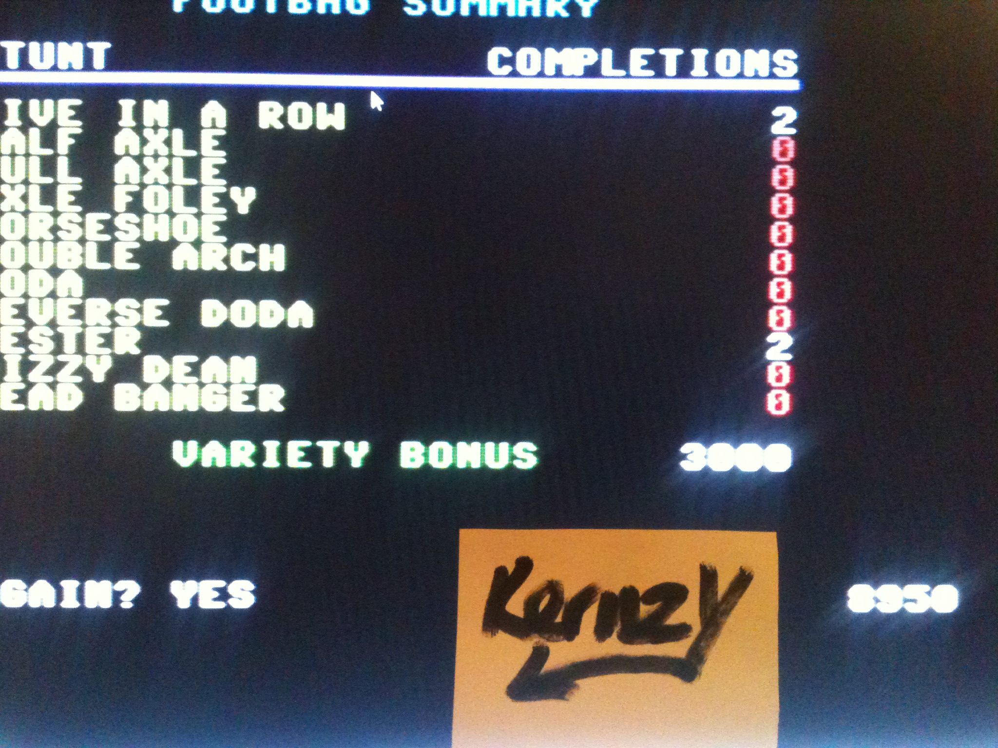kernzy: California Games: Foot Bag (Commodore 64 Emulated) 8,950 points on 2015-05-08 14:22:48