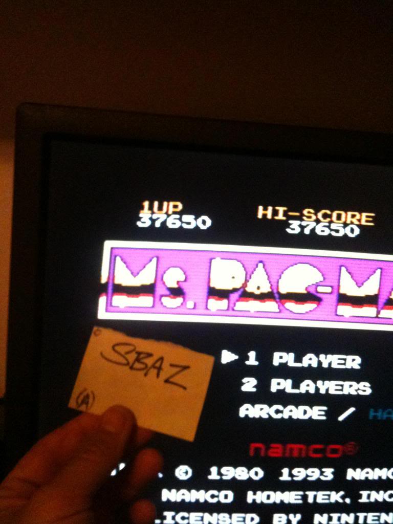 Ms. Pac-Man [Namco] 37,650 points