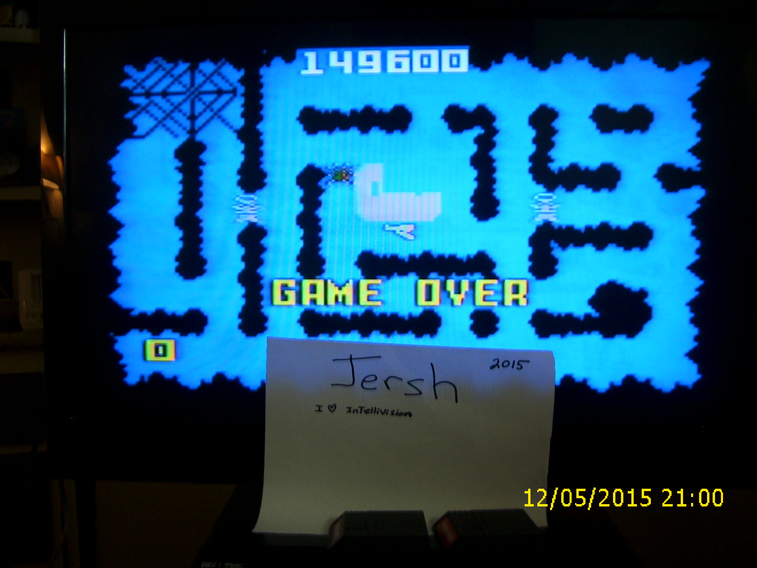 jersh: Night Stalker: Game 1 [Medium Fast] (Intellivision) 149,600 points on 2015-05-11 23:04:02