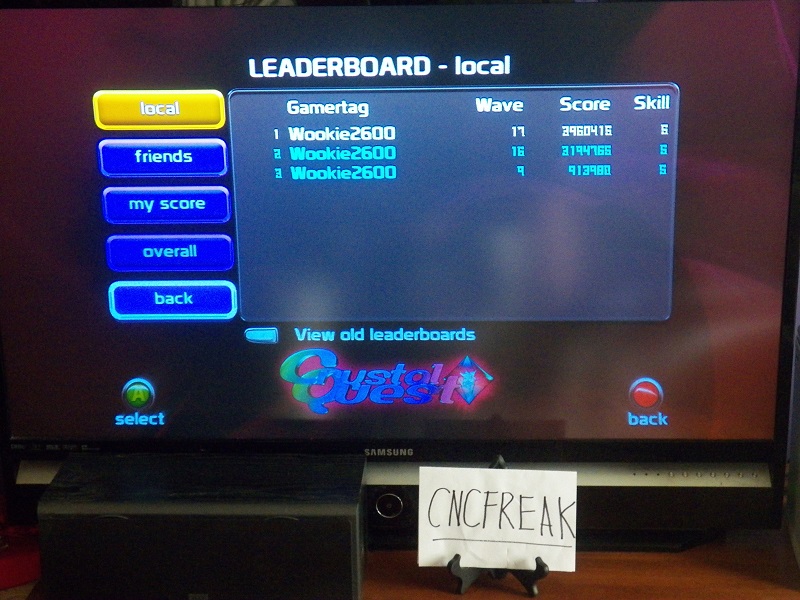 cncfreak: Crystal Quest (Xbox 360) 3,960,415 points on 2013-10-28 15:28:18