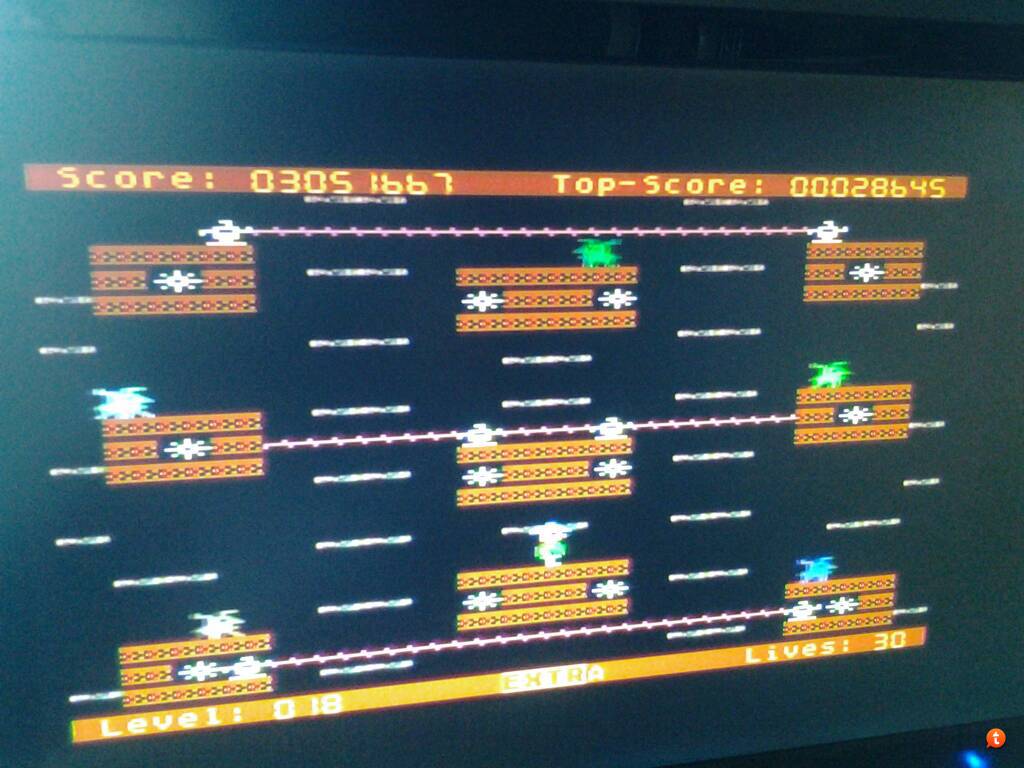 McKong: Electro Maniac (Atari 400/800/XL/XE Emulated) 3,051,667 points on 2015-05-20 00:58:03
