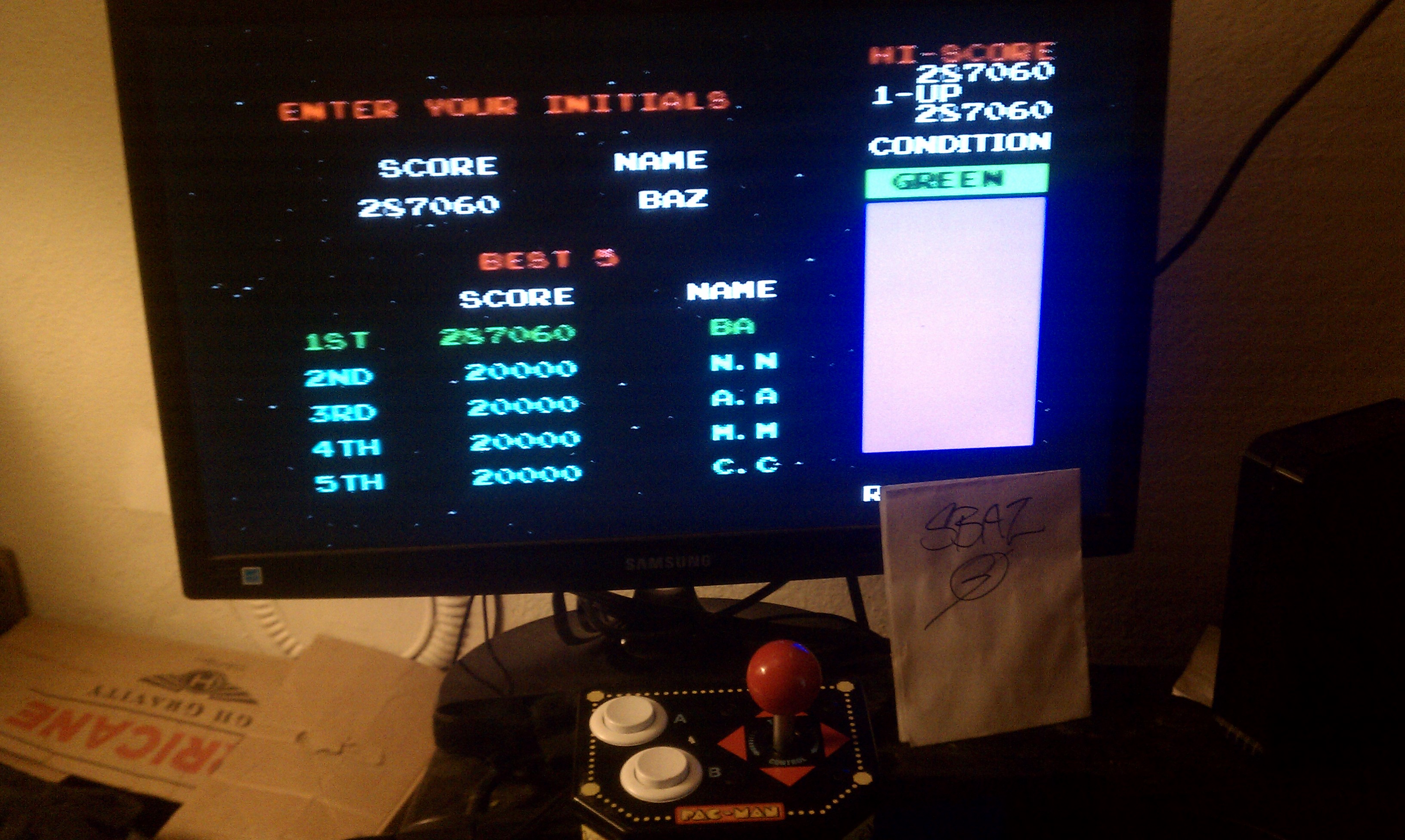Jakks Pacific Retro Arcade Pac-Man: Bosconian 287,060 points