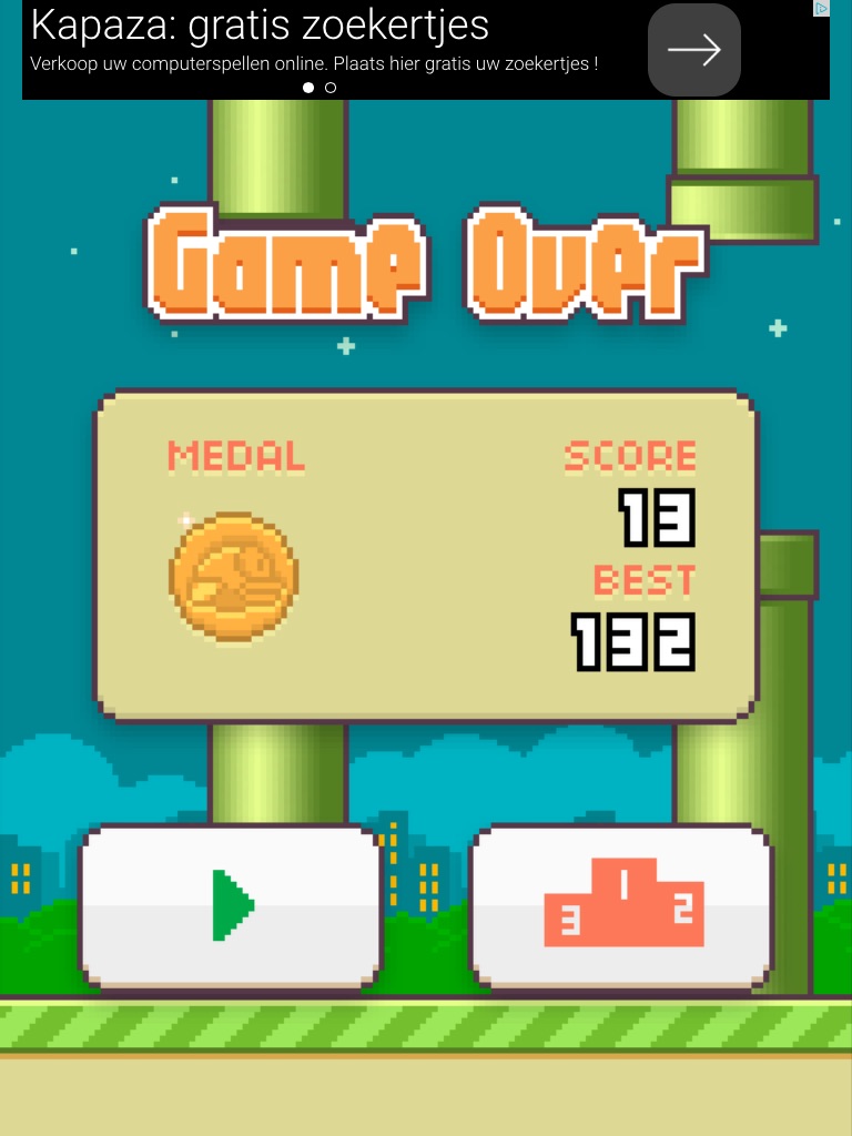 Flappy Bird 132 points