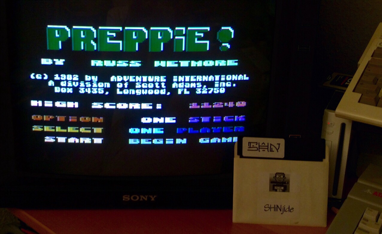 SHiNjide: Preppie (Atari 400/800/XL/XE) 11,240 points on 2015-06-01 15:06:26