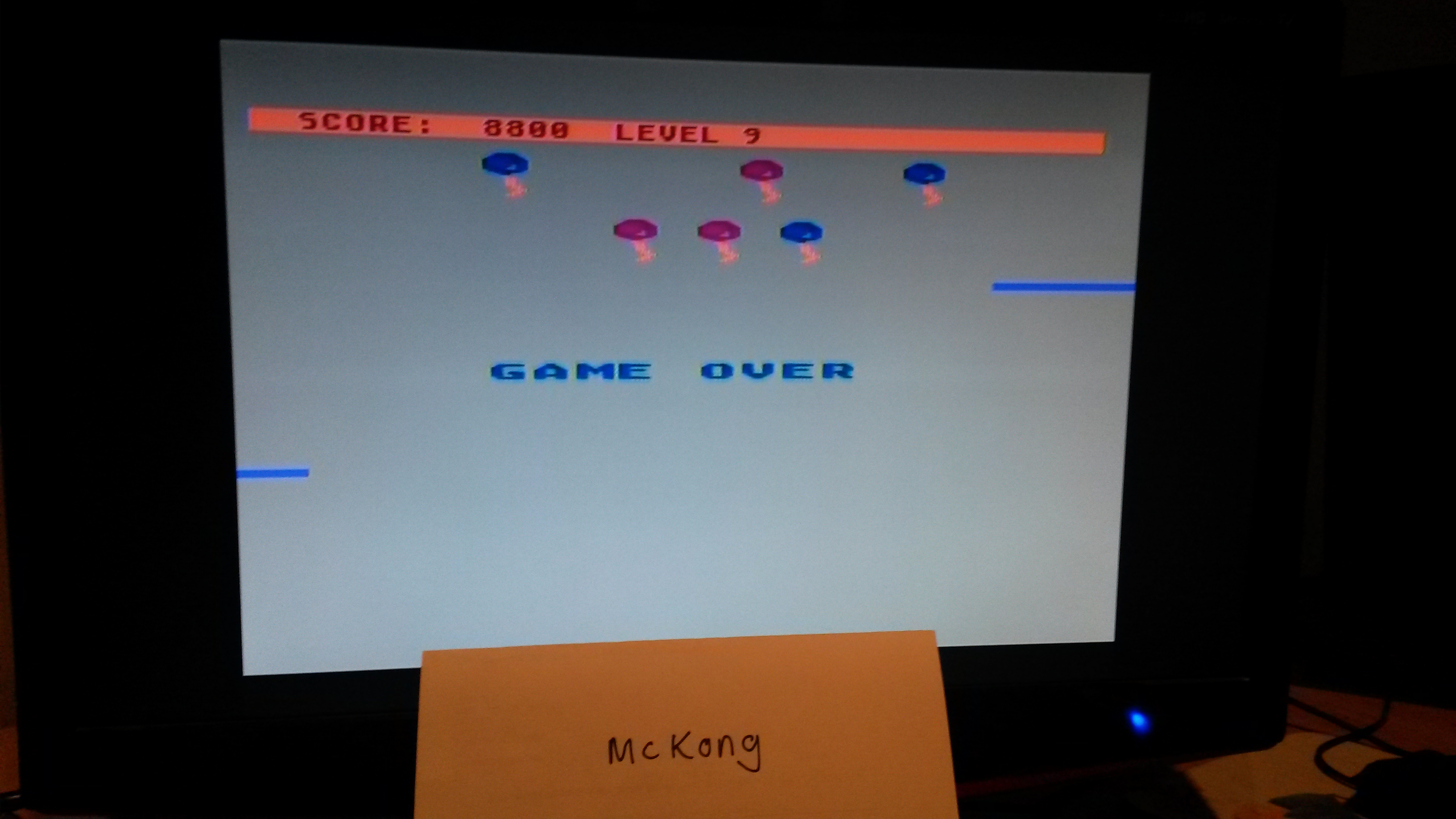 McKong: Crazy Clown Jumper (Atari 400/800/XL/XE) 8,800 points on 2015-06-04 00:34:26