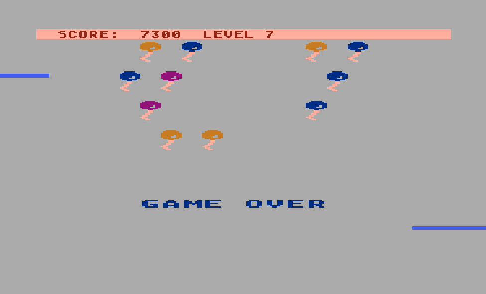 McKong: Crazy Clown Jumper (Atari 400/800/XL/XE Emulated) 7,300 points on 2015-06-04 00:35:25