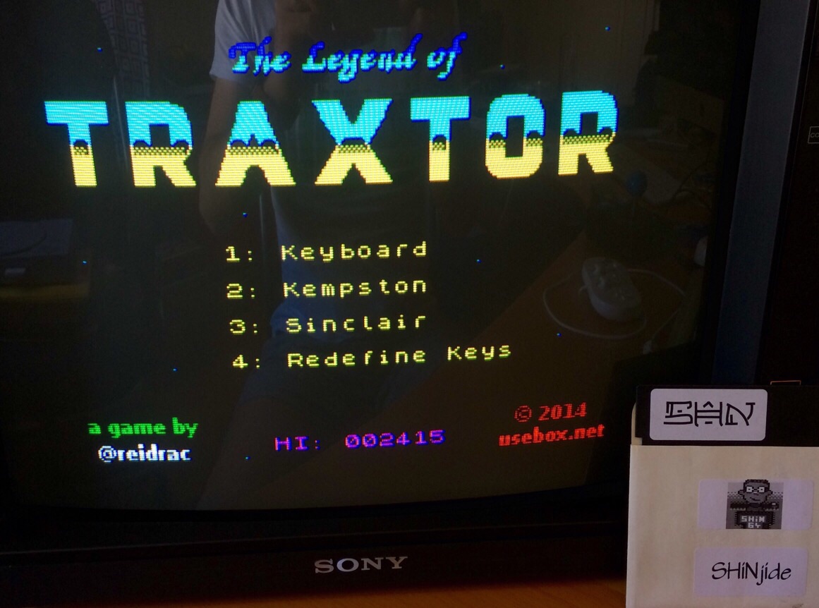 SHiNjide: The Legend of Traxtor (ZX Spectrum Emulated) 2,415 points on 2015-06-04 12:42:41
