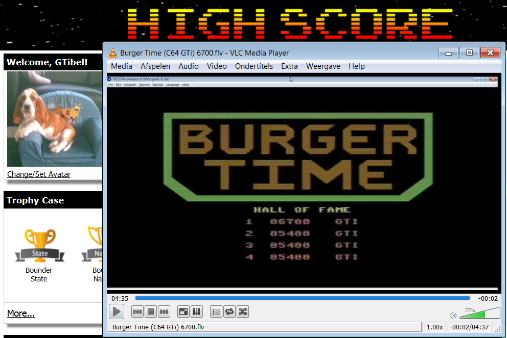 Burger Time 6,700 points