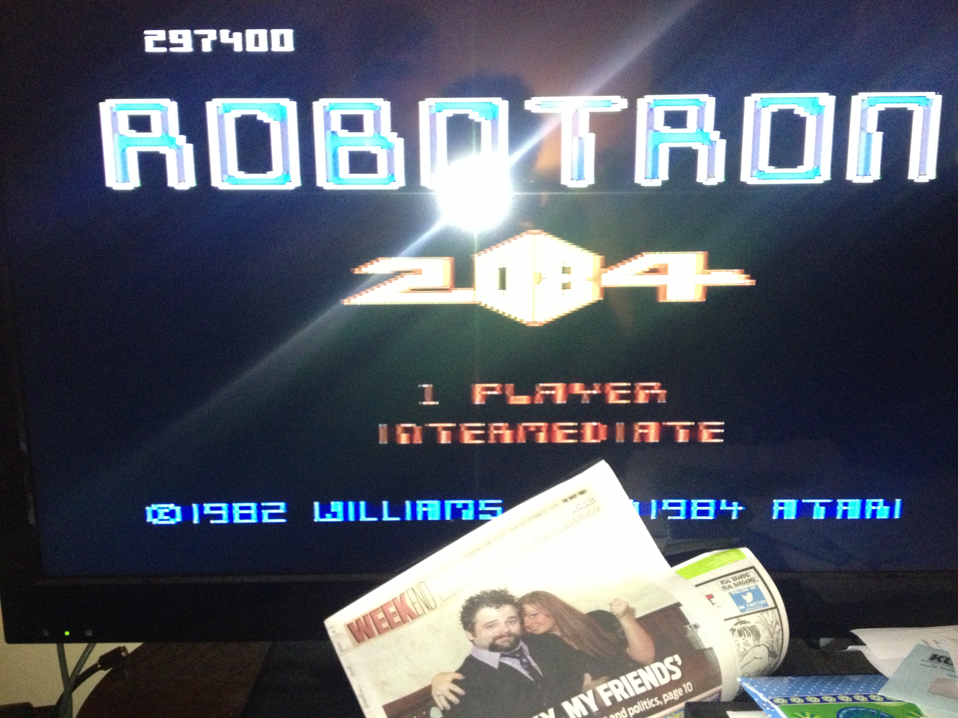 Robotron 2084: Intermediate 297,400 points
