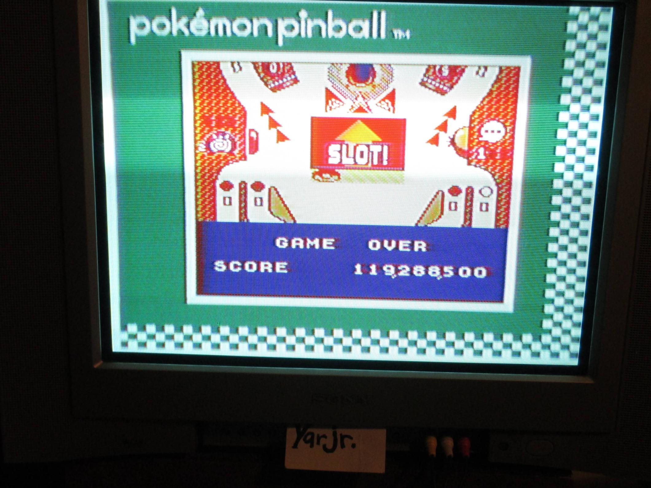 Pokemon Pinball 119,288,500 points