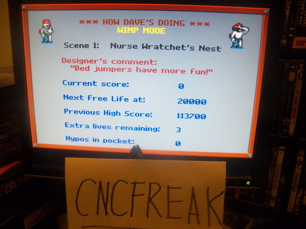 cncfreak: Dangerous Dave Goez Nutz (PC Emulated / DOSBox) 113,700 points on 2013-12-16 22:47:18