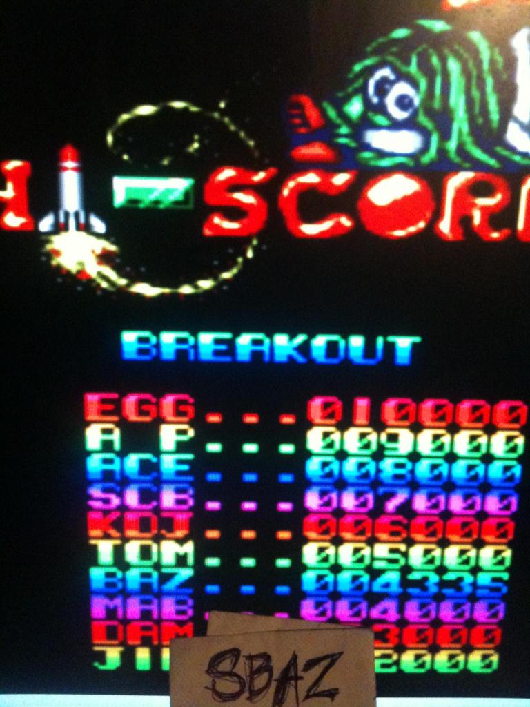 Arcade Smash Hits: Breakout 4,335 points
