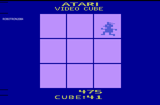 Atari Video Cube: Game 1/Cube 41 475 points