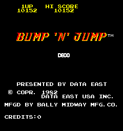 arenafoot: Bump N Jump (Arcade Emulated / M.A.M.E.) 10,152 points on 2014-02-16 23:34:56