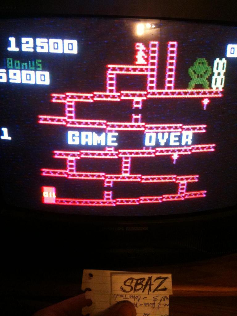 Donkey Kong: Skill 1 12,500 points