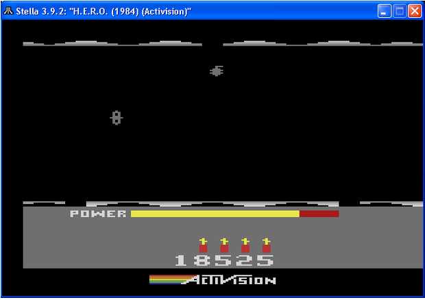arenafoot: H.E.R.O.					  (Atari 2600 Emulated Novice/B Mode) 18,525 points on 2014-02-22 20:51:03